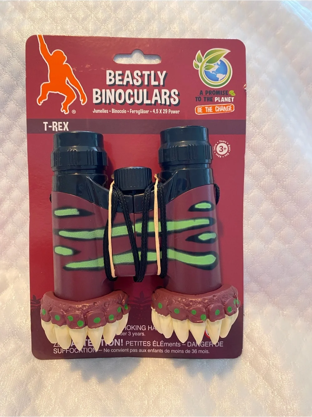 T-Rex Kids Binoculars - Red and Green